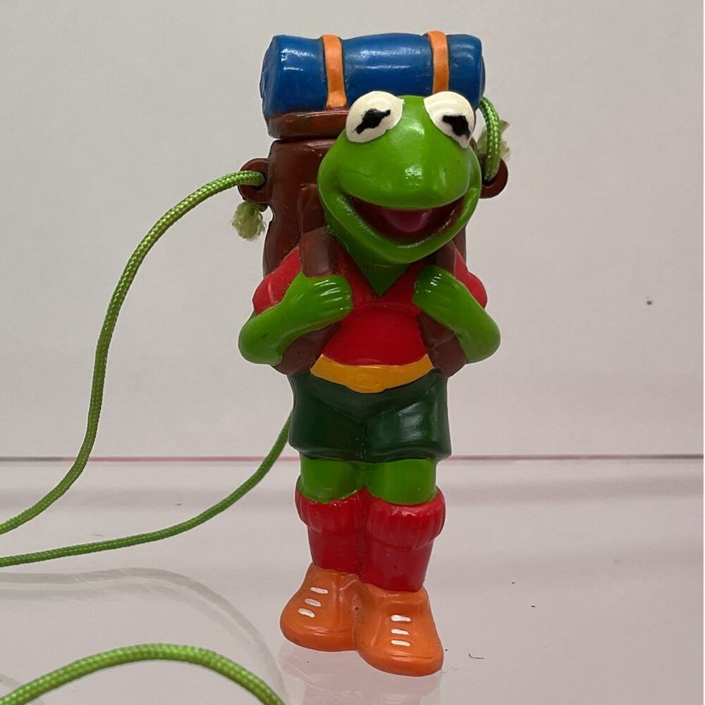 Vintage 92 Muppets Kermit The Frog Bubble Blower Necklace